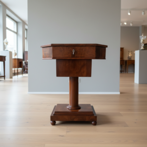 Nähtisch Biedermeier 1850 Mahagoni