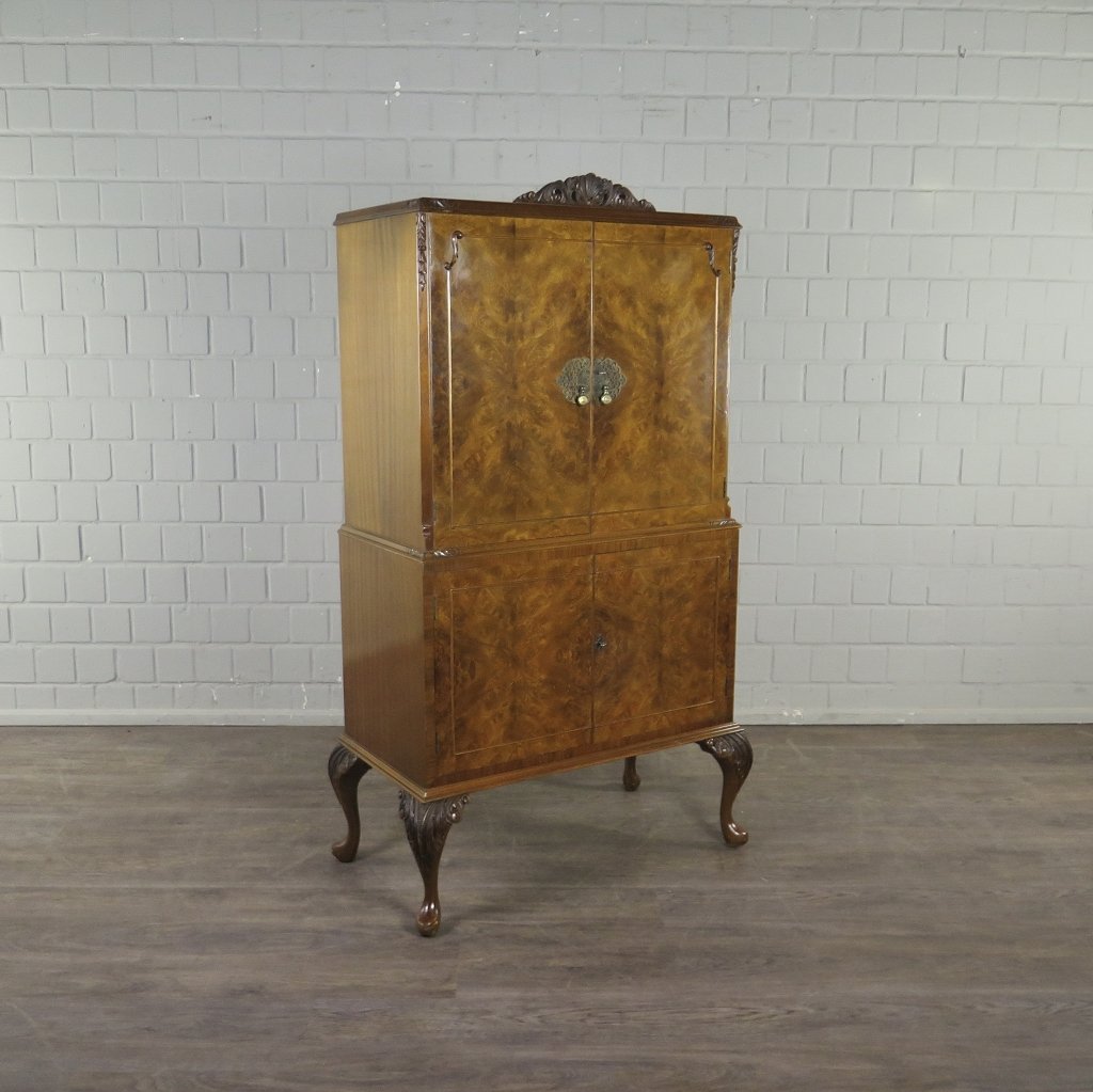 Cocktail-Barschrank Klassische Moderne 1950 Nussbaum – Bild 5