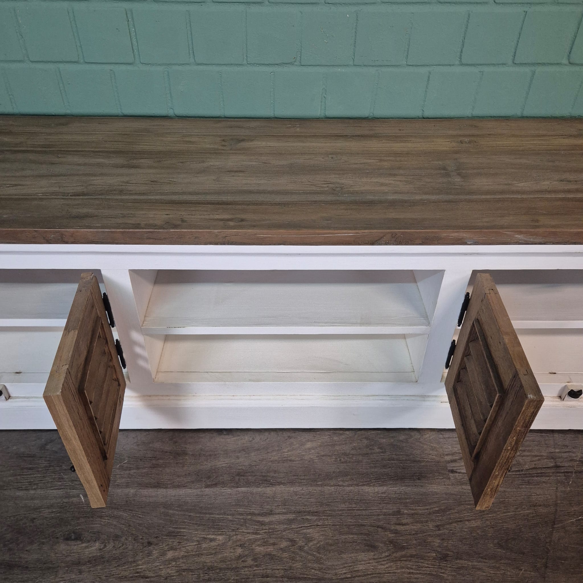 Lowboard TV-Möbel Louvre Teakholz 2,01 m – Bild 17