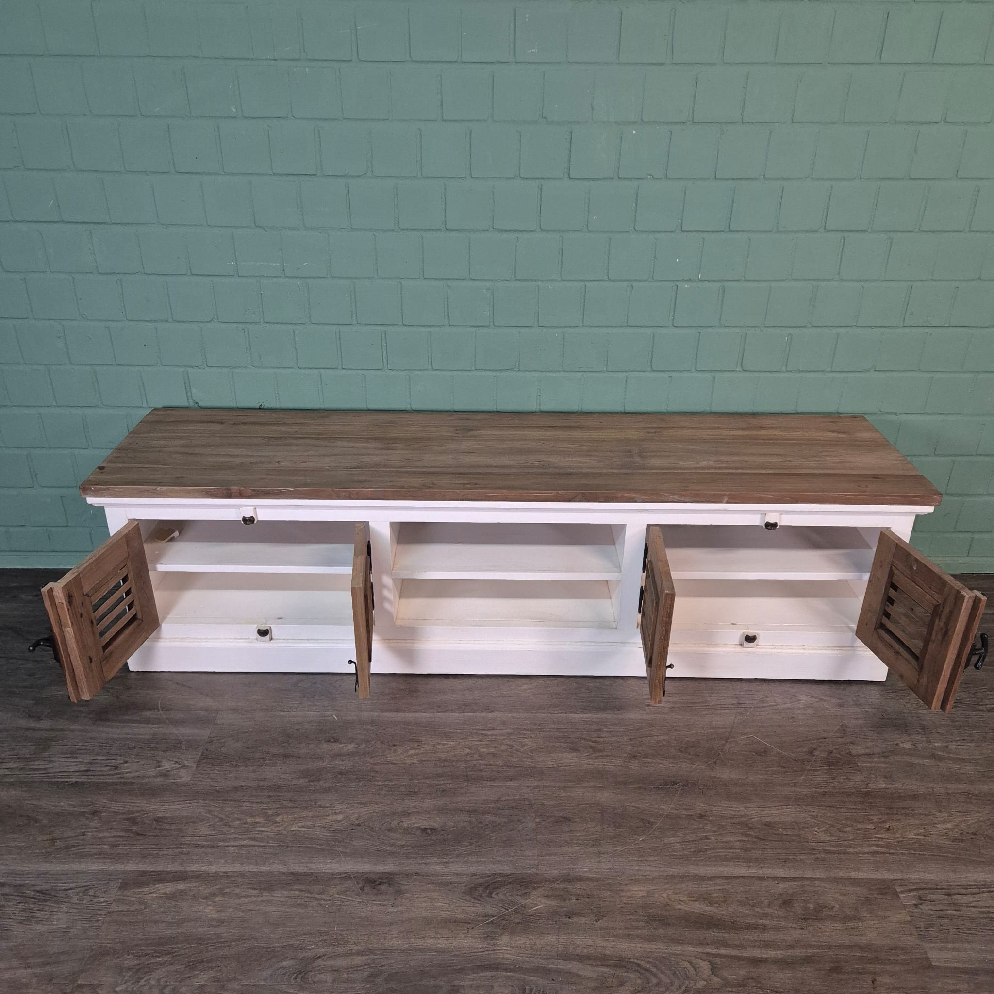 Lowboard TV-Möbel Louvre Teakholz 2,01 m – Bild 15