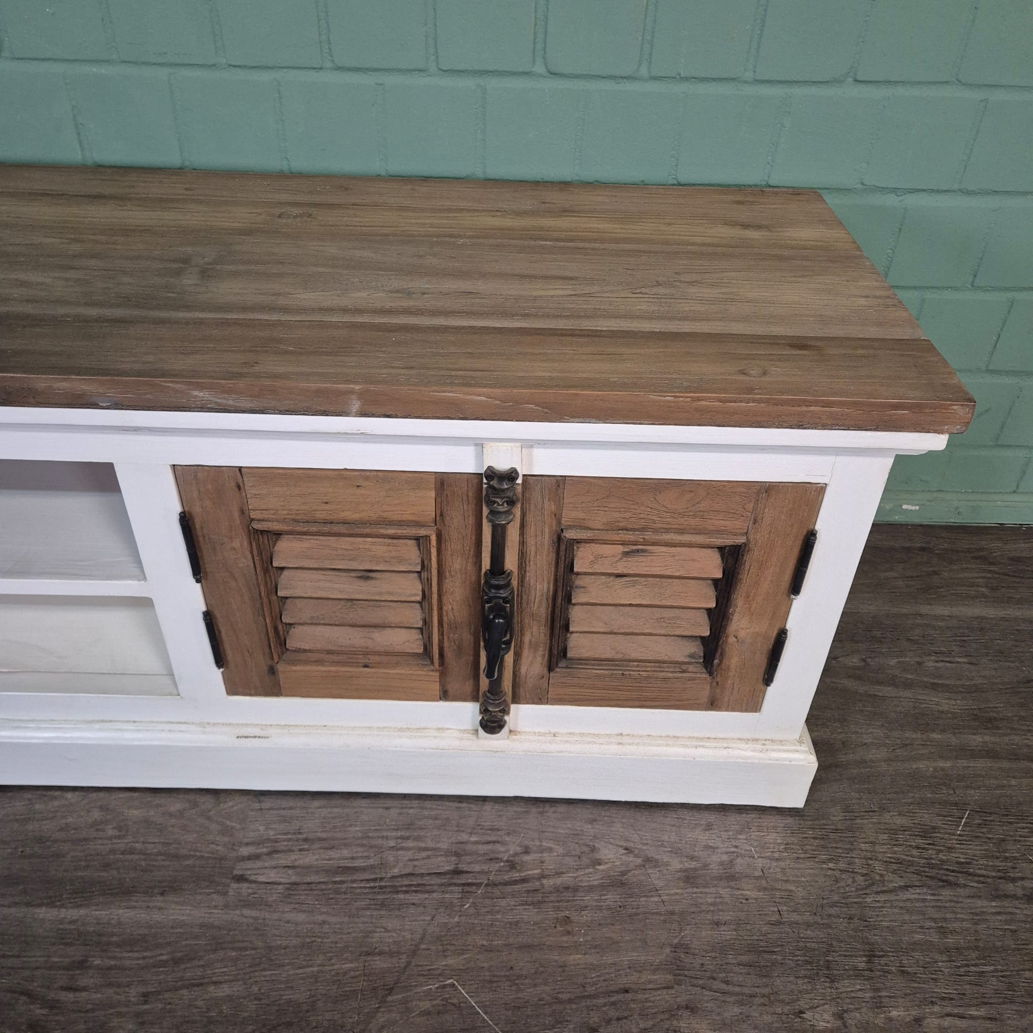 Lowboard TV-Möbel Louvre Teakholz 2,01 m – Bild 8