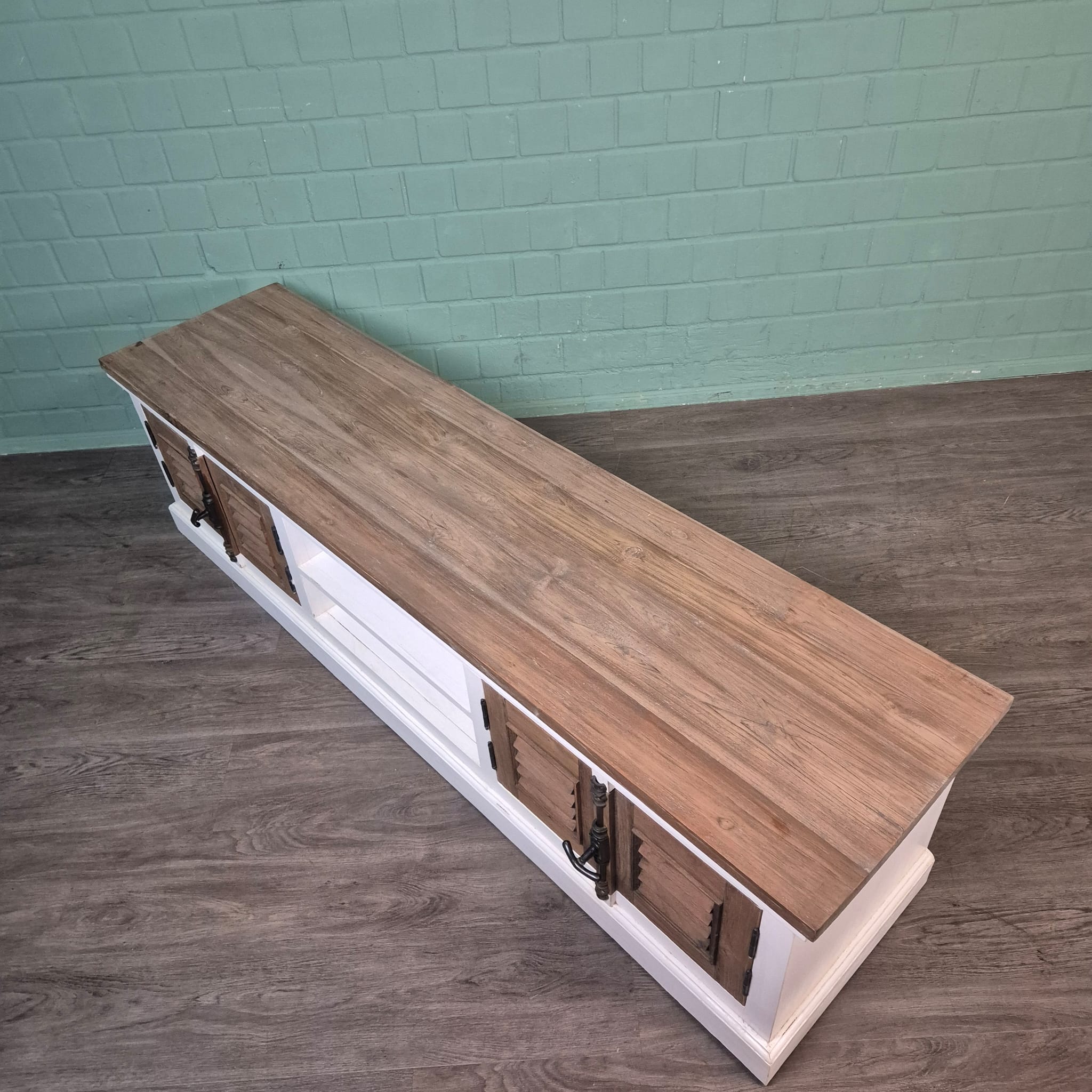 Lowboard TV-Möbel Louvre Teakholz 2,01 m – Bild 4