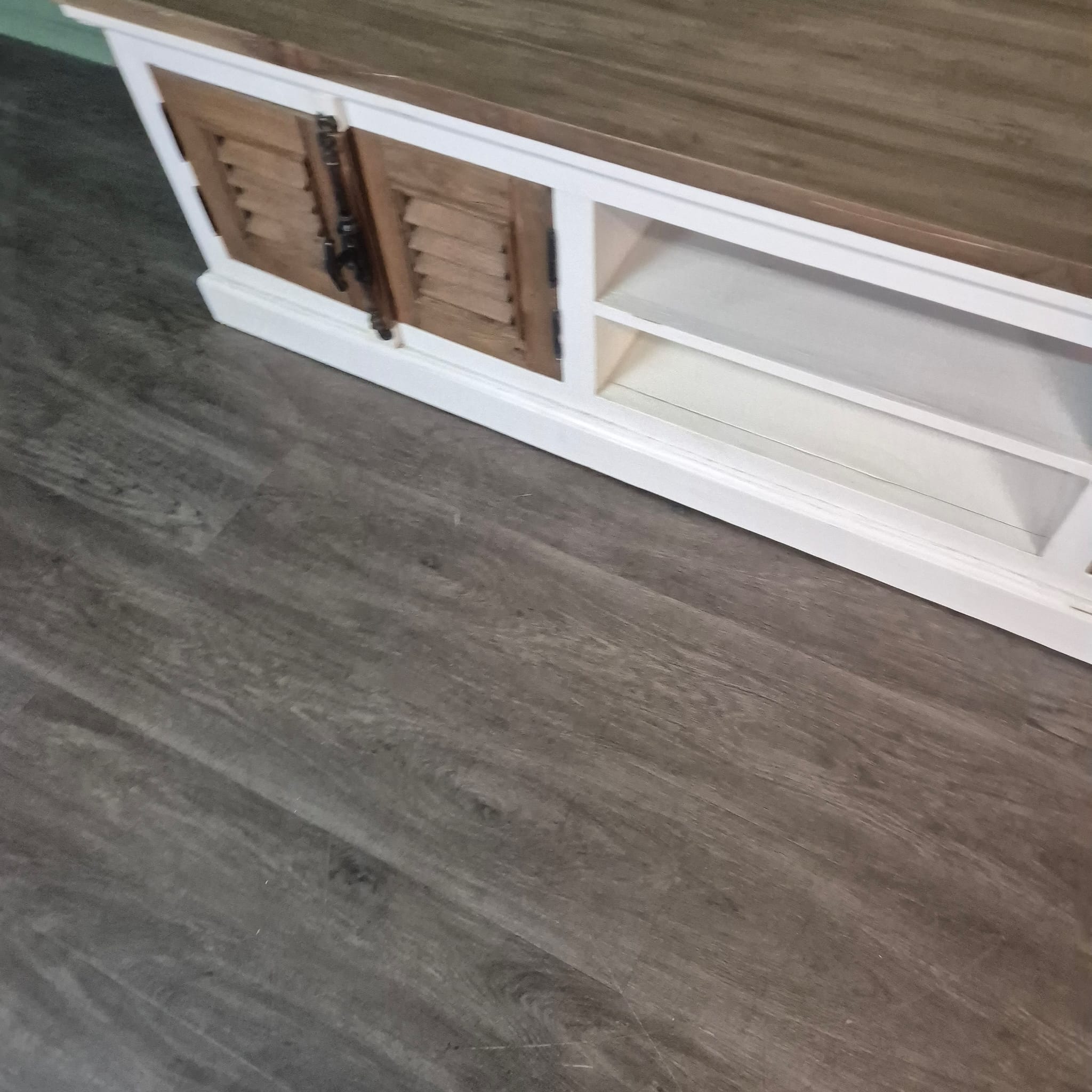 Lowboard TV-Möbel Louvre Teakholz 2,01 m – Bild 5