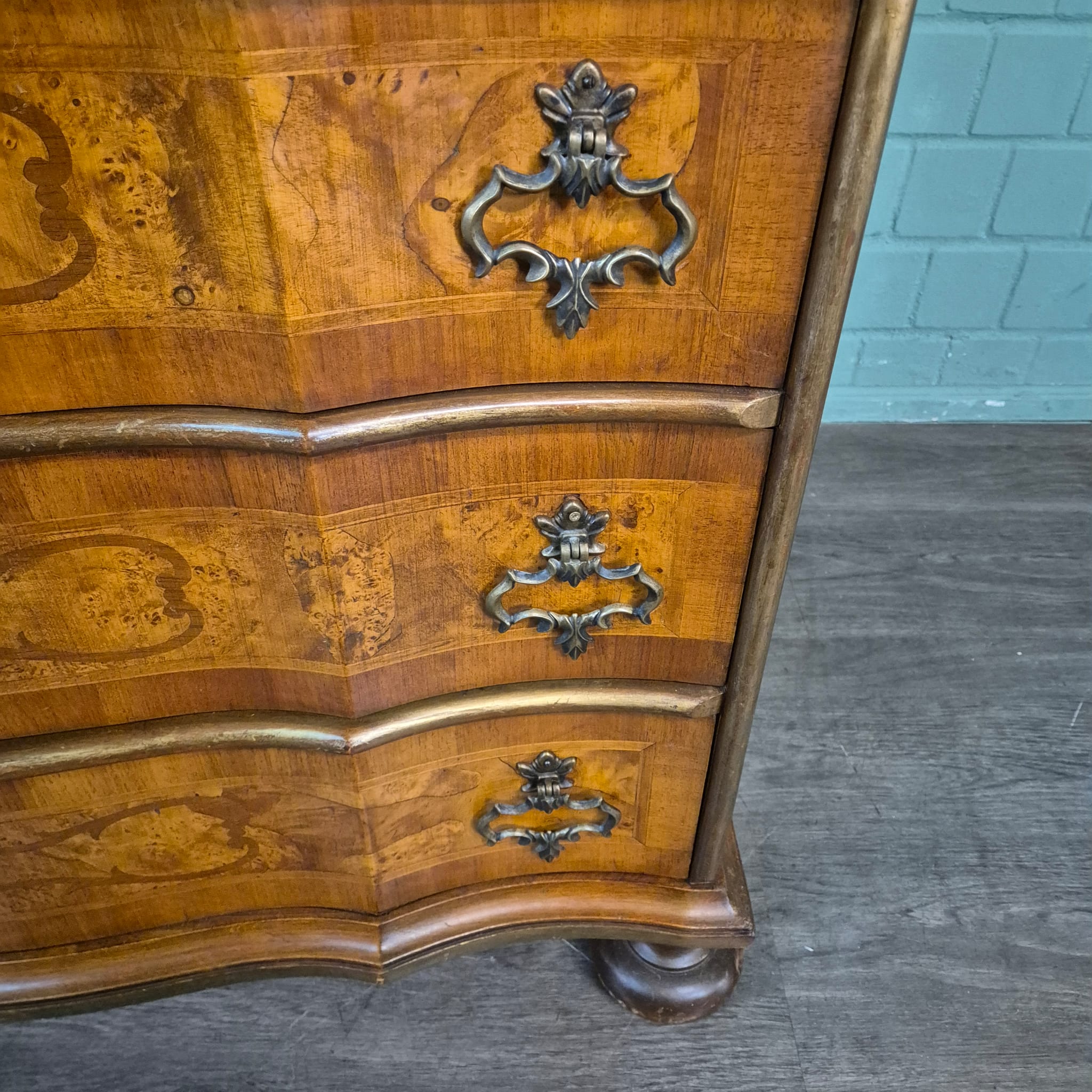 Tabernakel Sekretär Tabernakelsekretär Neubarock Nussbaum – Bild 15