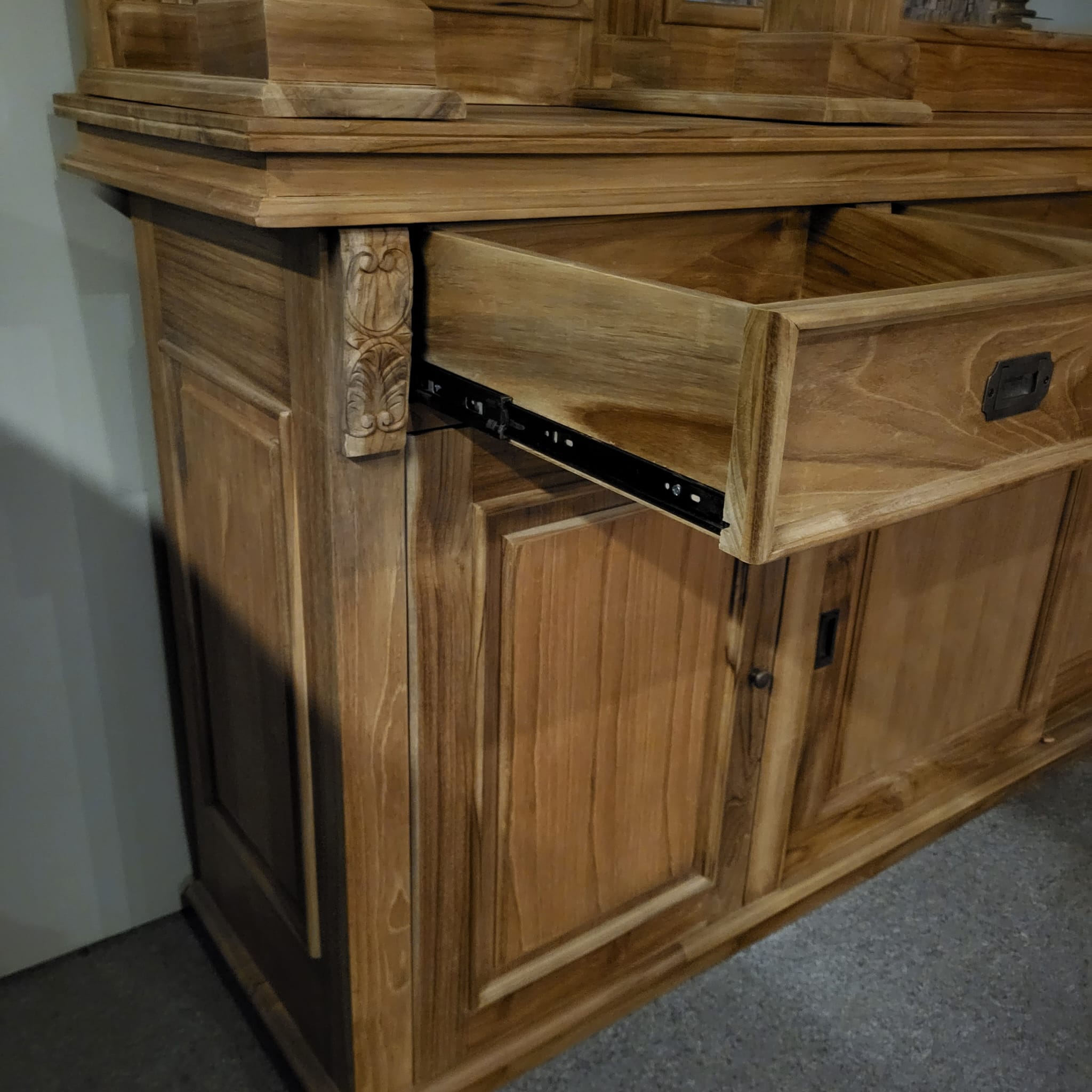 Englische Bar Theke Teakholz 2,70 m – Bild 13