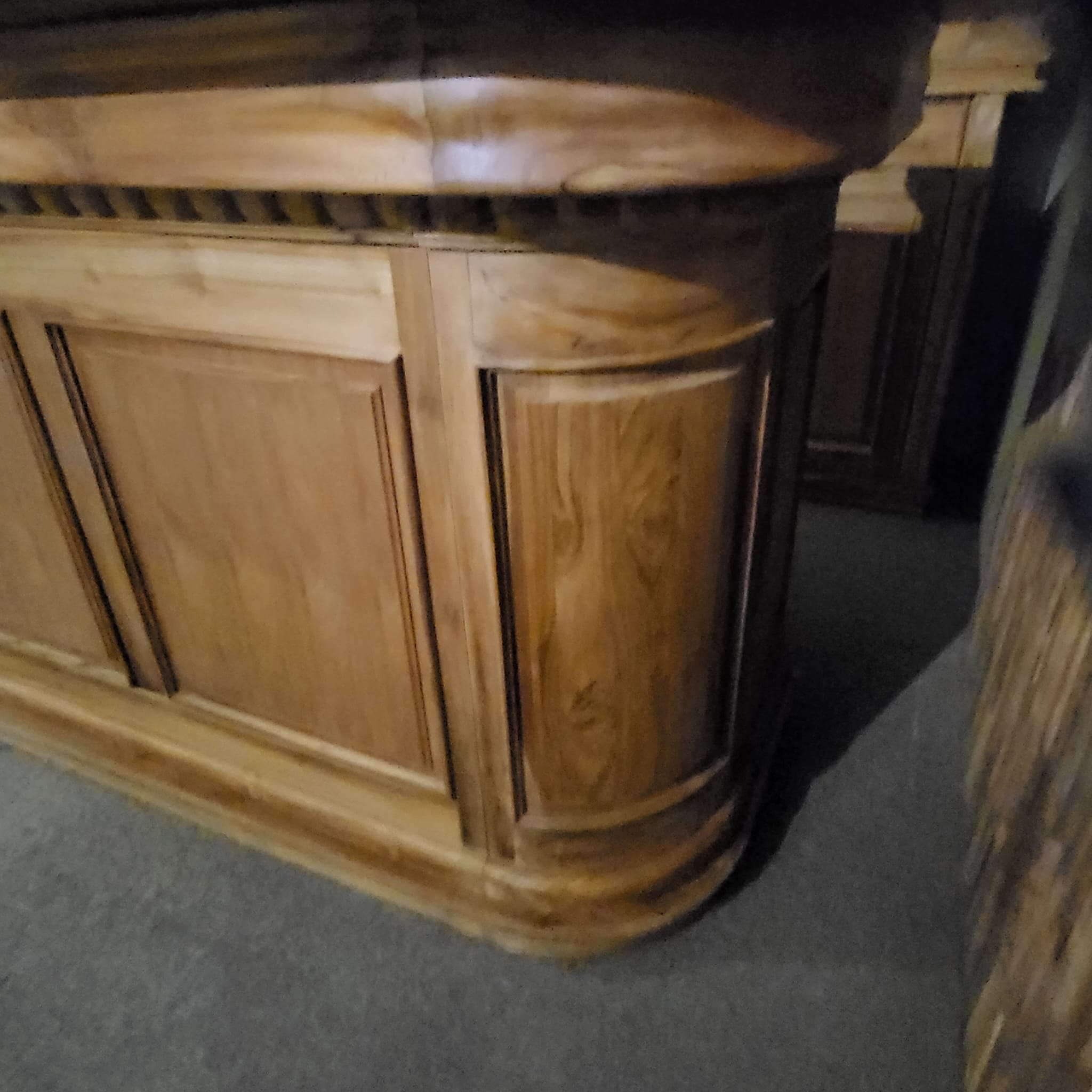 Englische Bar Theke Teakholz 2,70 m – Bild 20