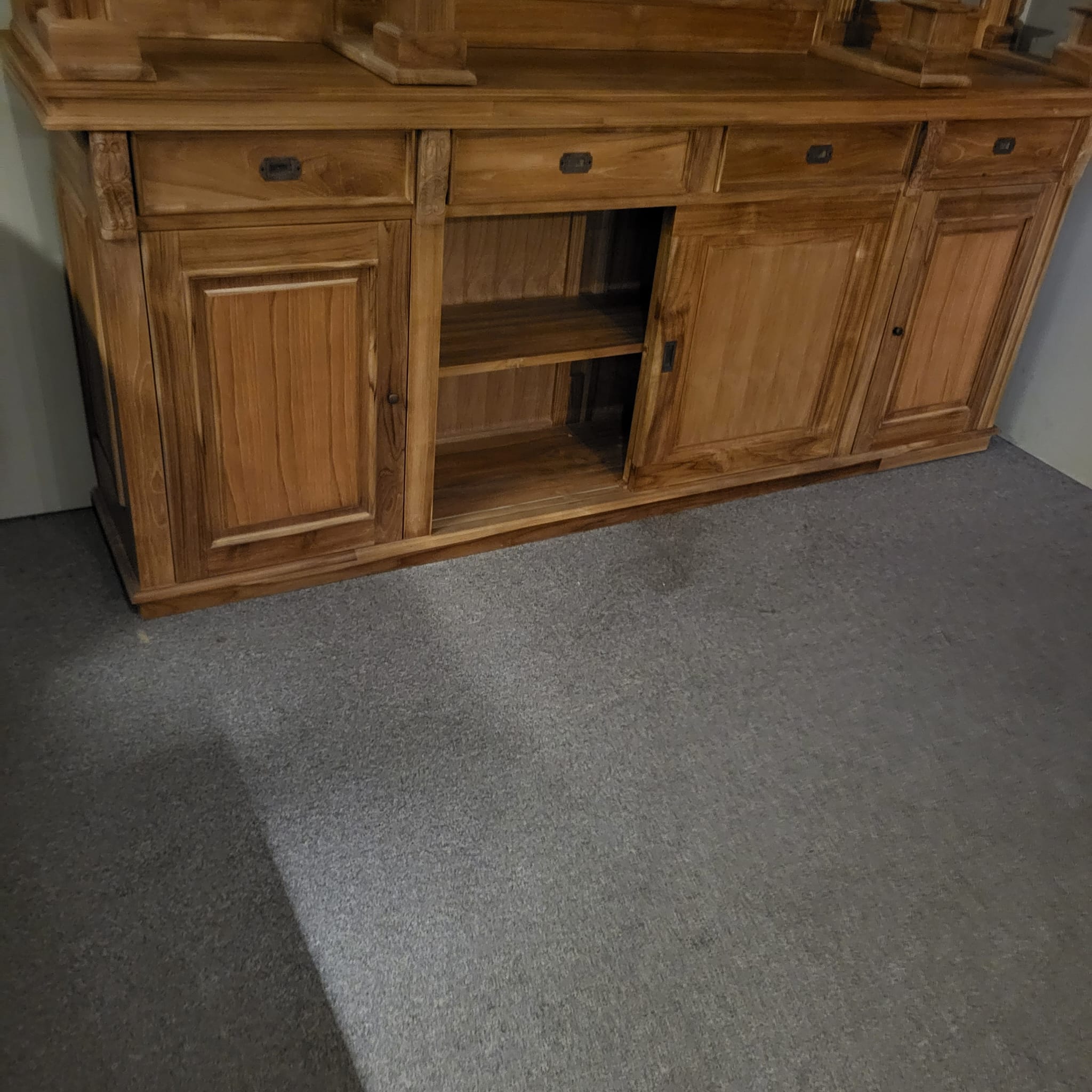 Englische Bar Theke Teakholz 2,70 m – Bild 15