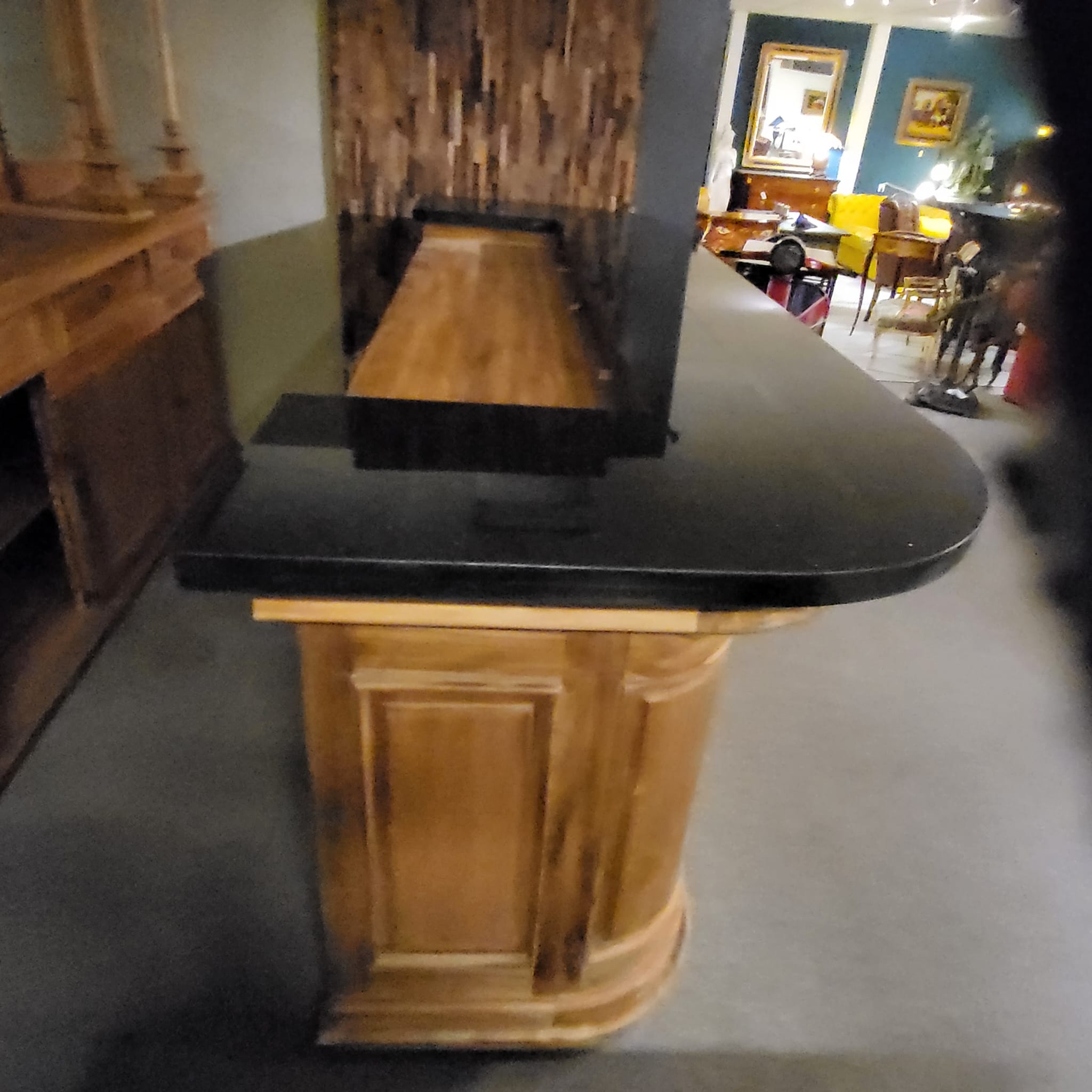 Englische Bar Theke Teakholz 2,70 m – Bild 23