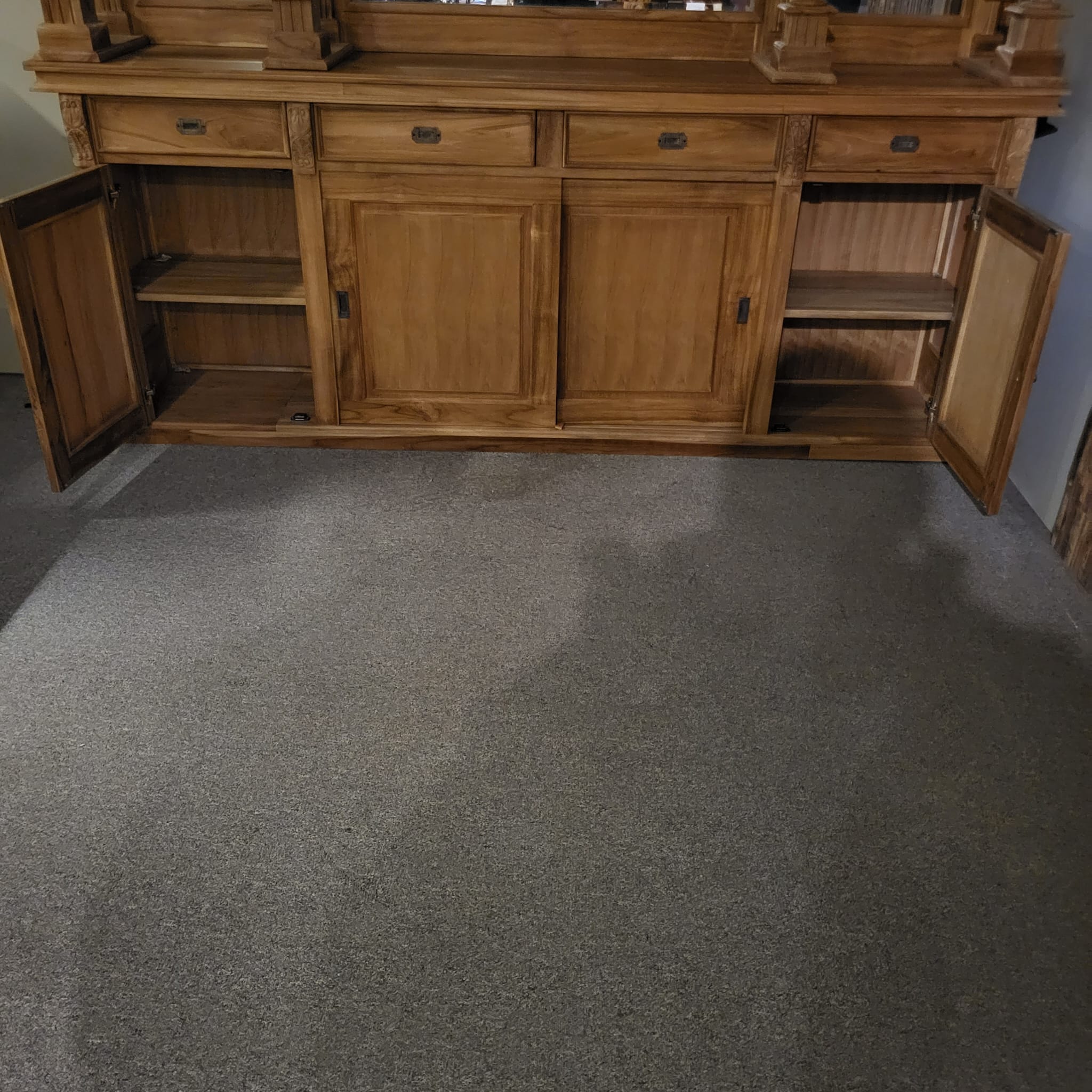 Englische Bar Theke Teakholz 2,70 m – Bild 16