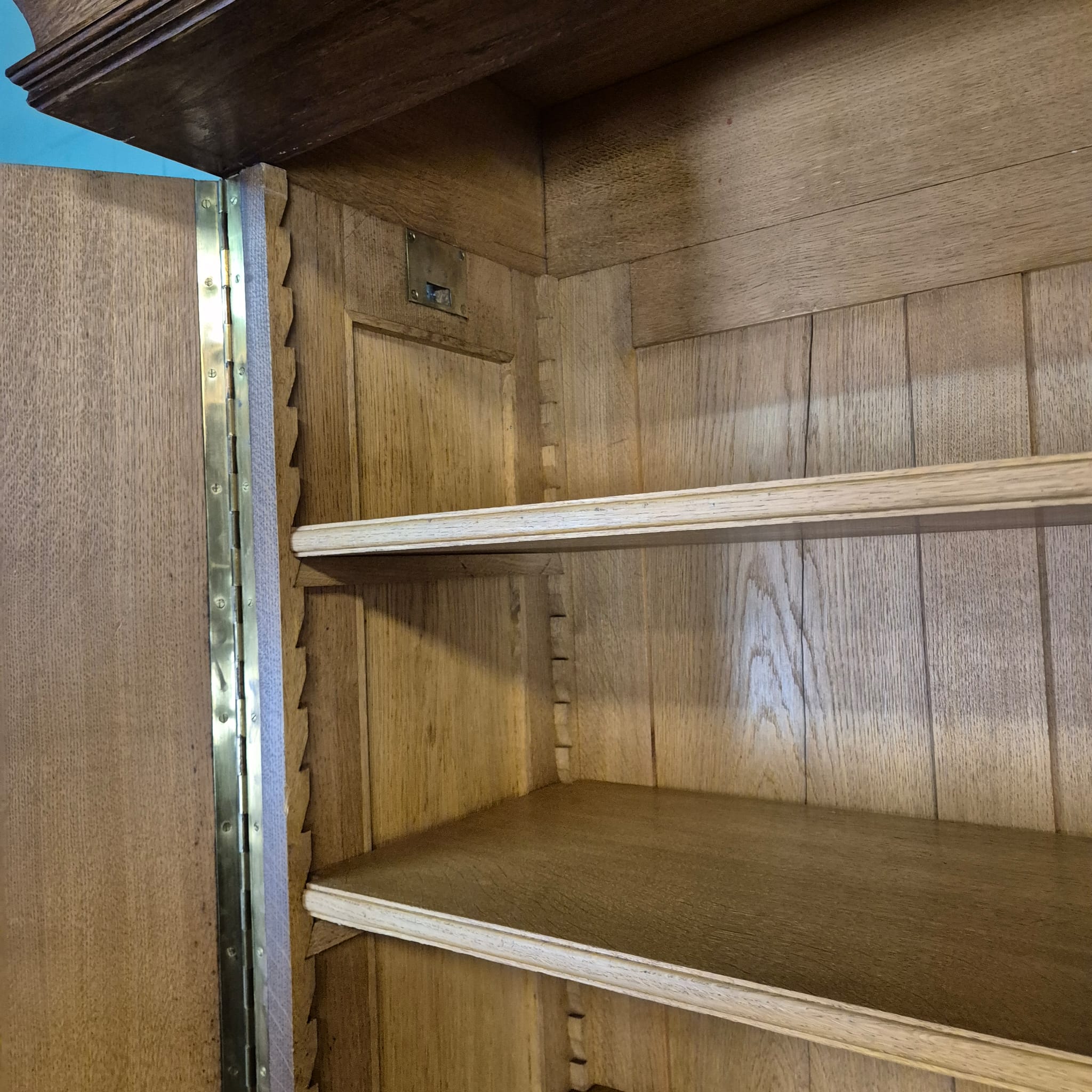 Vitrine Schrank Neubarock 1910 Eiche – Bild 23