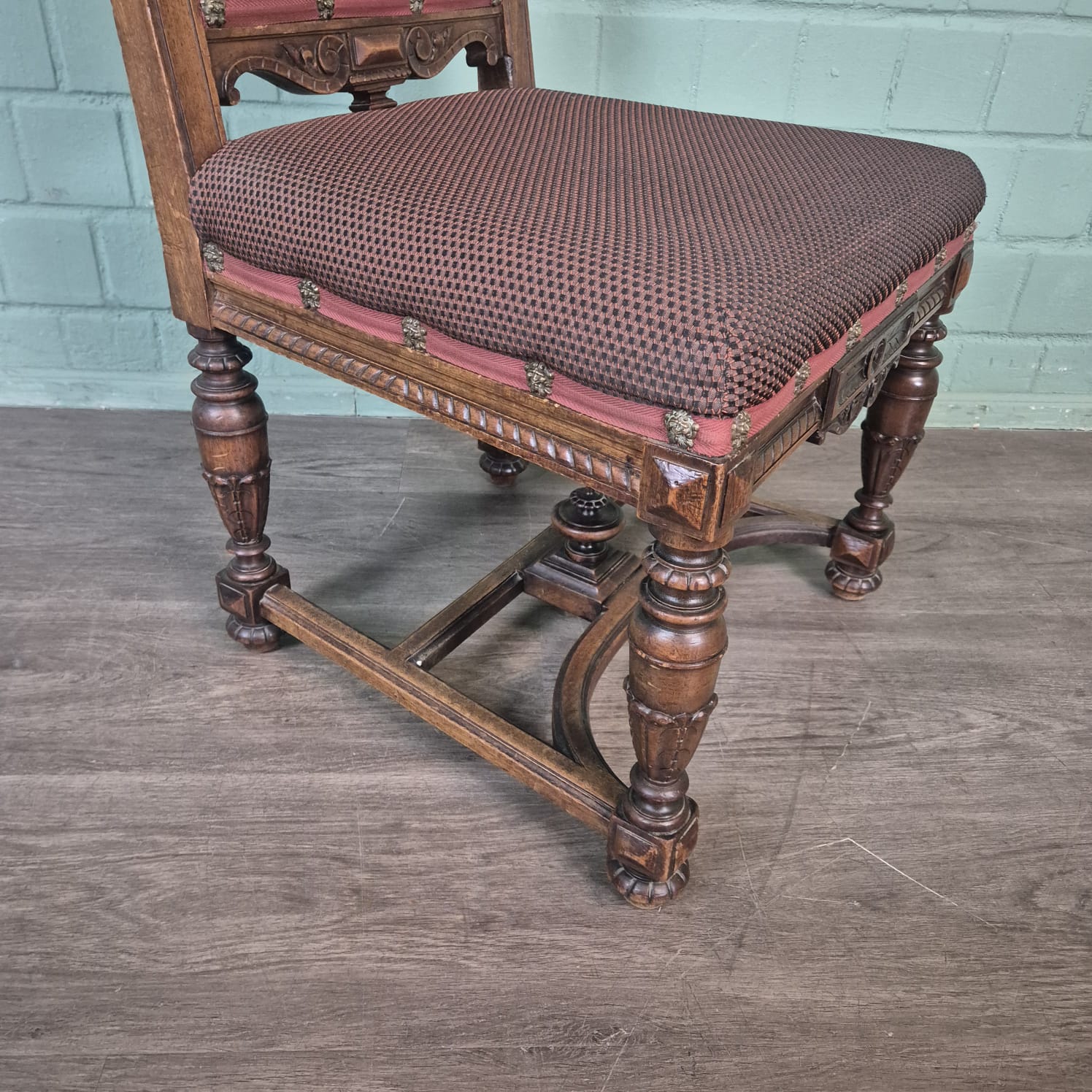 Stühle Set Stuhl Gründerzeit 1880 Nussbaum – Bild 21