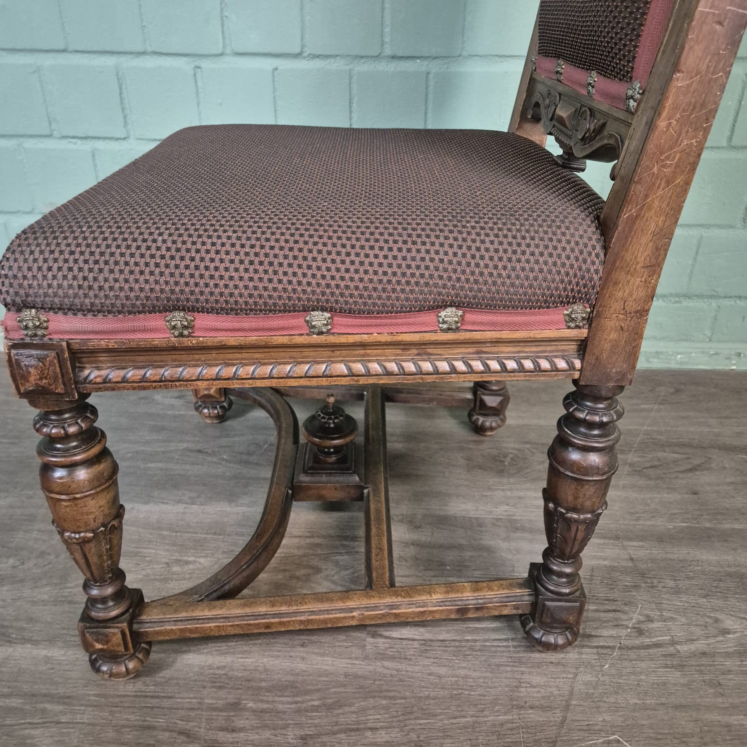 Stühle Set Stuhl Gründerzeit 1880 Nussbaum – Bild 16