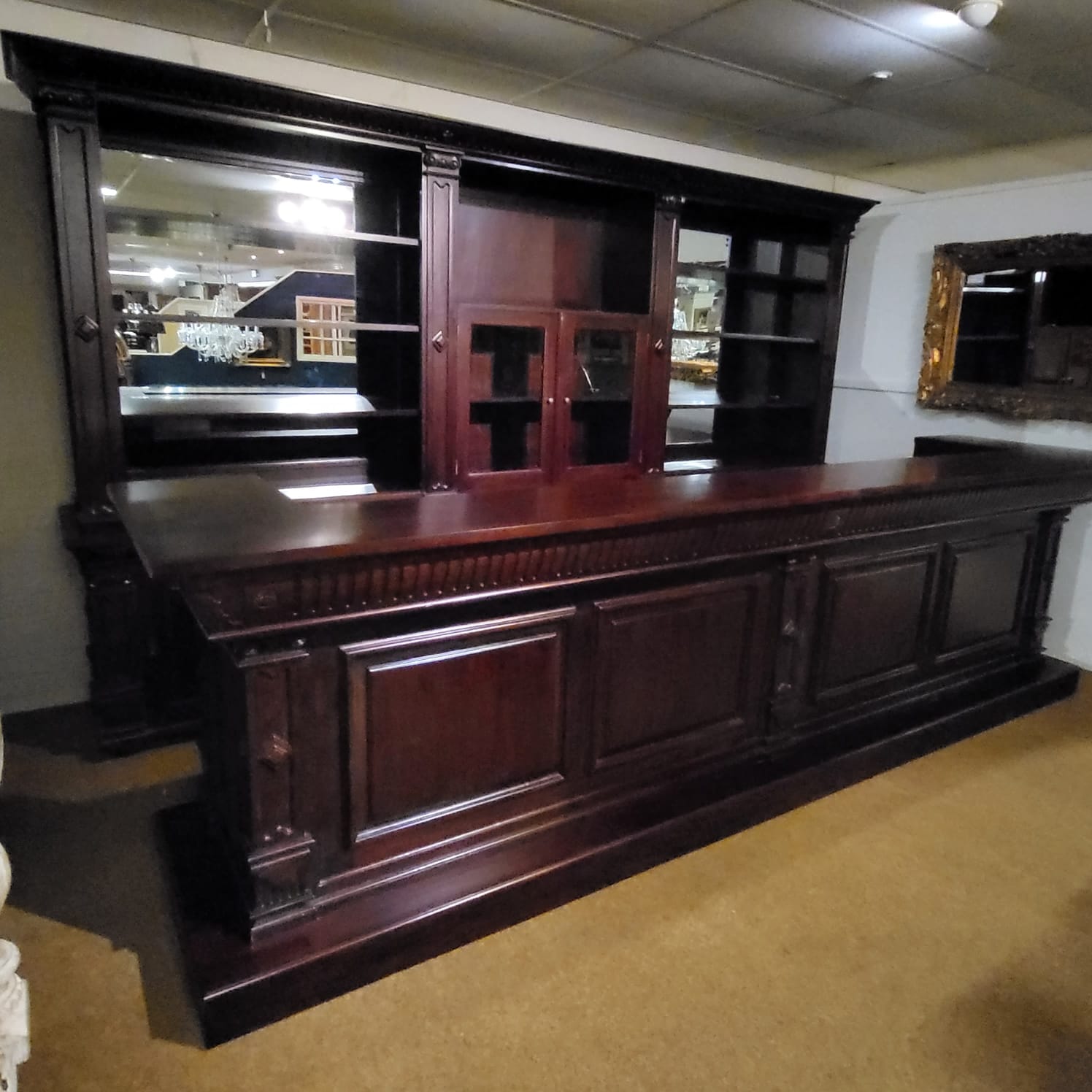 Theke Tresen Bella Mahagoni 4,00 m – Bild 4