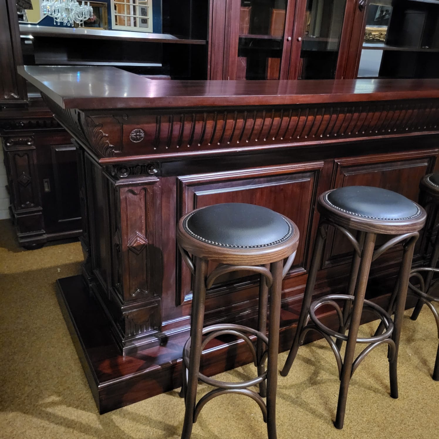 Theke Tresen Bella Mahagoni 4,00 m – Bild 5