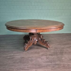 Tisch Esstisch Neubarock 1890 Eiche Oval 1,55 m x 1,25 m