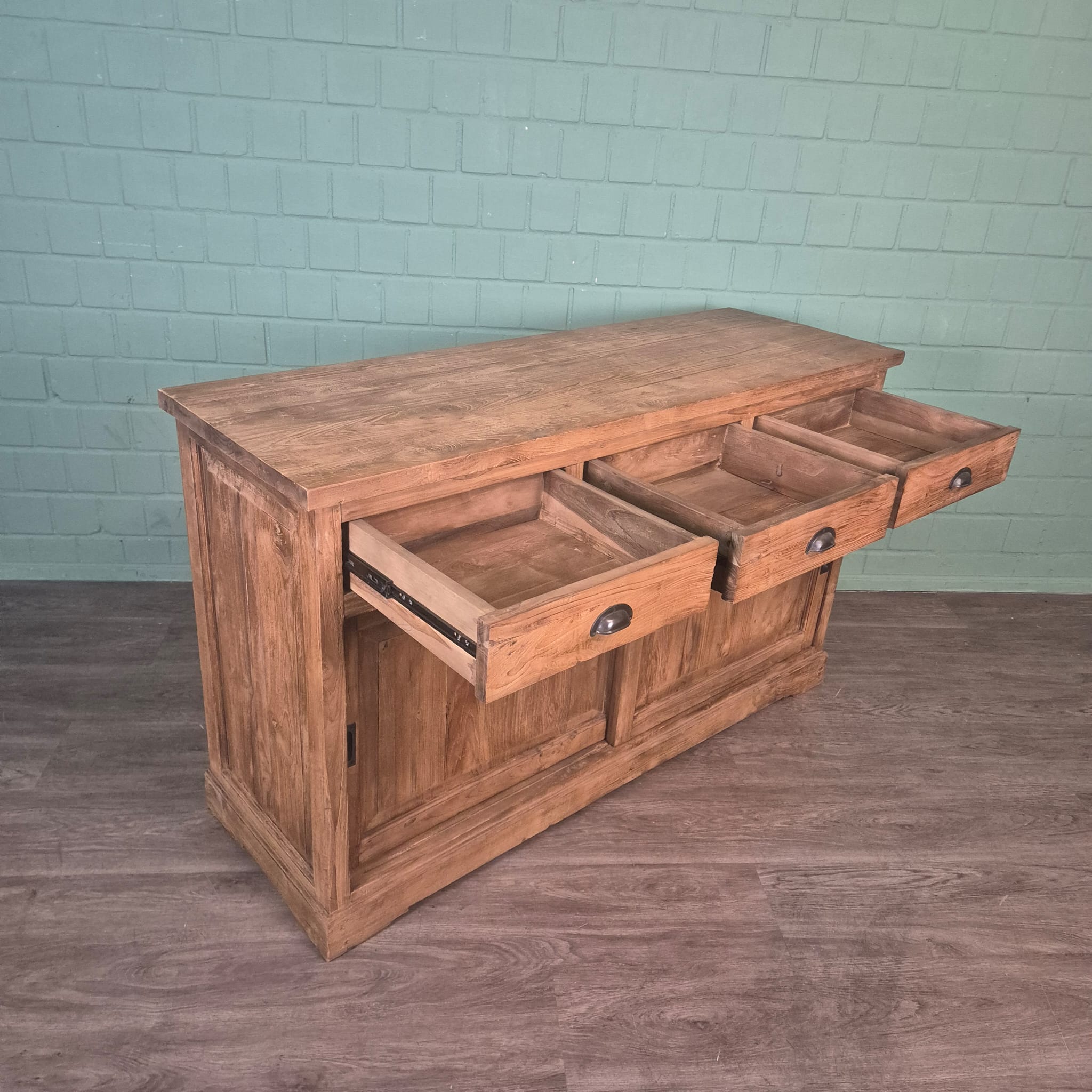 Sideboard Schrank Teakholz 1,50 m – Bild 10