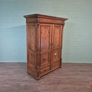 Schrank Kleiderschrank Gründerzeit 1880 Eiche