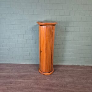 Trommelschrank Beistellschrank Art déco 1920 Nussbaum