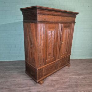 Kleiderschrank Schrank Biedermeier 1834 Eiche