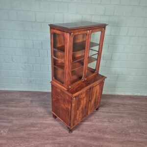 Vitrine Modellschrank Biedermeier 1850 Mahagoni