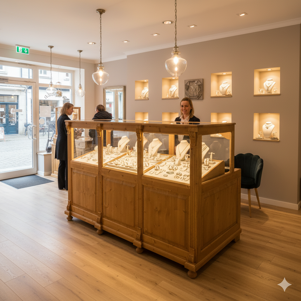 Ladentisch Lisa Theke mit Schaukasten 2,04 m – Bild 2