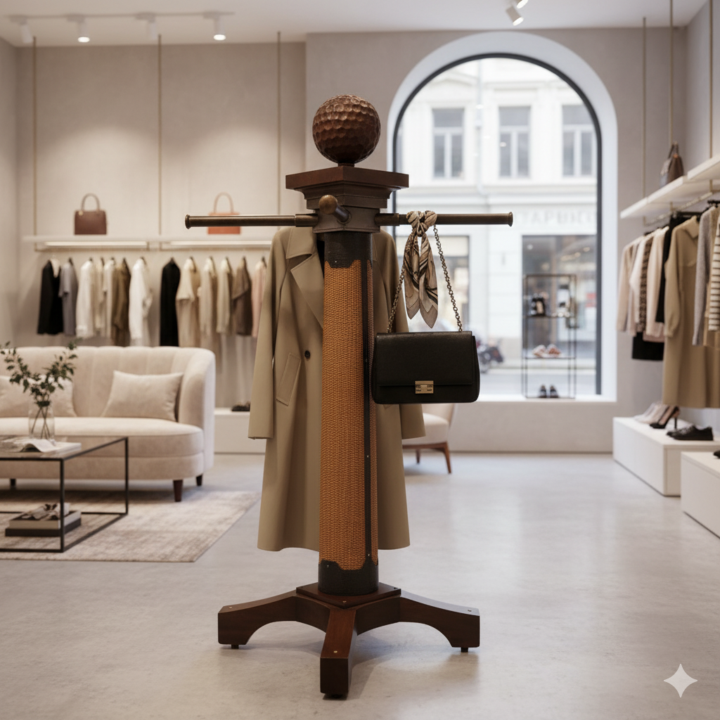 Stiles Brothers Kleiderständer Mahagoni – Bild 2