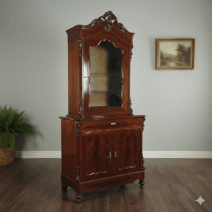 Vitrine Bonheur Historismus 1860 Mahagoni