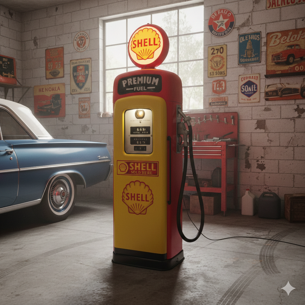 Zapfsäule Tanksäule Wayne 1950 Shell – Bild 2