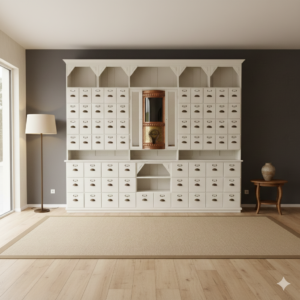 Kaffeeschrank Jugendstil 1910 Massivholz