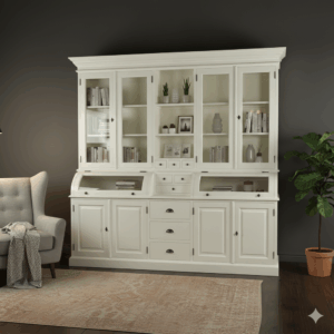 Buffetschrank Vitrine 2,40 m Teakholz