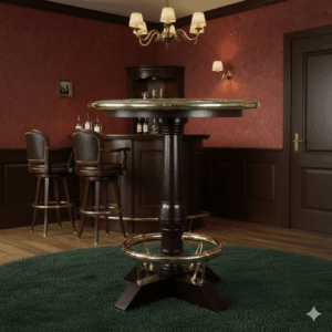 Stehtisch Mahagoni Ø 0,94 m