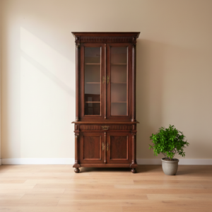 Bücherschrank Vitrine Gründerzeit 1880 Mahagoni