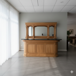 Englische Bar Theke Teakholz 2,70 m