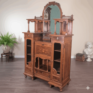 Buffetschrank Kredenz Jugendstil 1900 Nussbaum