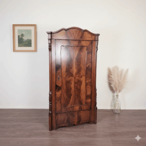 Eckschrank Biedermeier 1860 Mahagoni