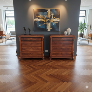 Set Kommode Louis Philippe 1860 Mahagoni