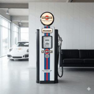 Zapfsäule Tanksäule Wayne 1950 Martini Porsche Racing