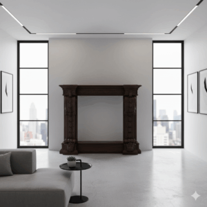 Kaminumrandung Kaminkonsole Eiche 1,70 m