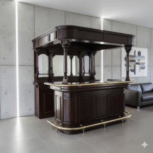 Hausbar Theke Mahagoni  2,35 m