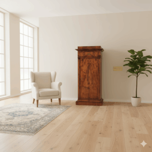 Silberschrank Biedermeier 1850 Mahagoni