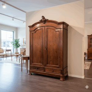 Kleiderschrank Schrank Biedermeier 1850 Mahagoni