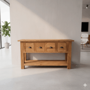 Wandtisch Sideboard Teakholz 1,40 m