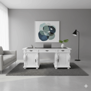 Schreibtisch Teakholz 1,90 m