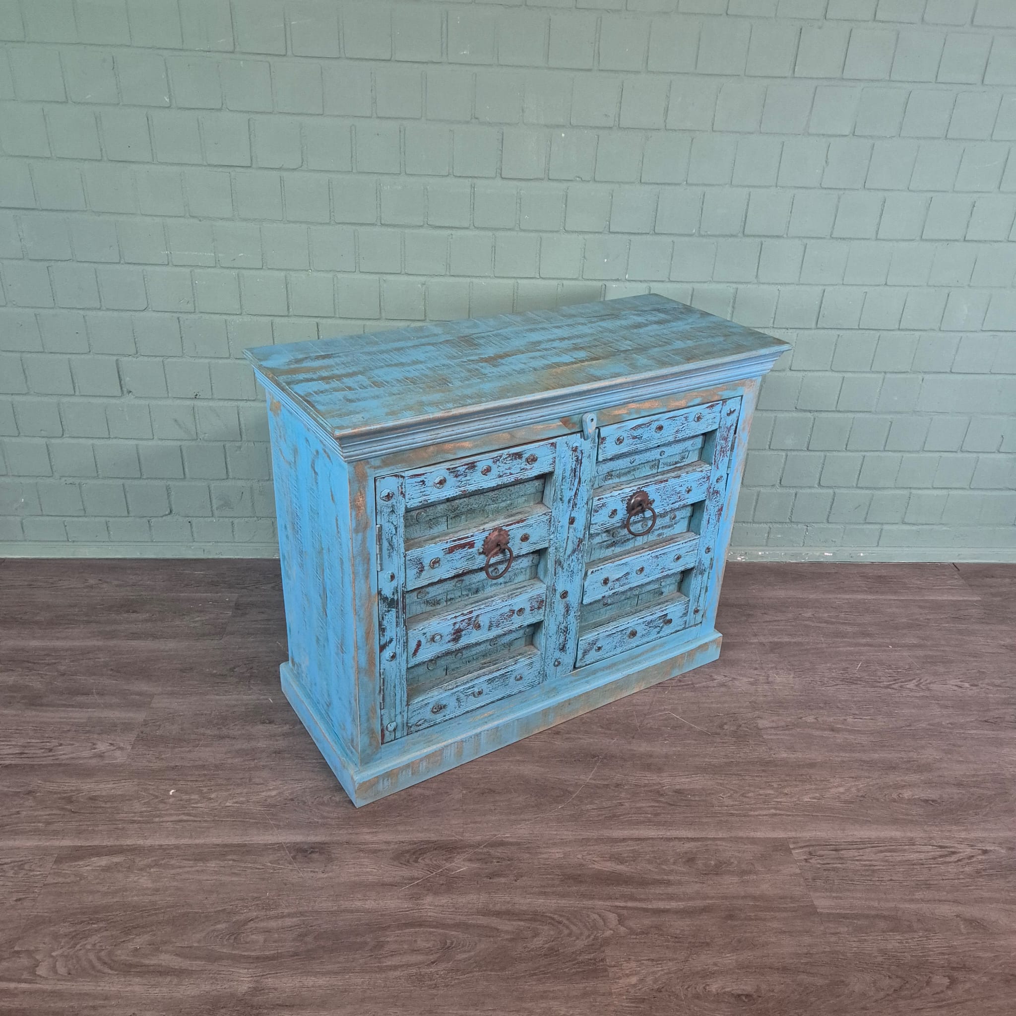 Sideboard Anrichte Teakholz 1,14 m – Bild 5