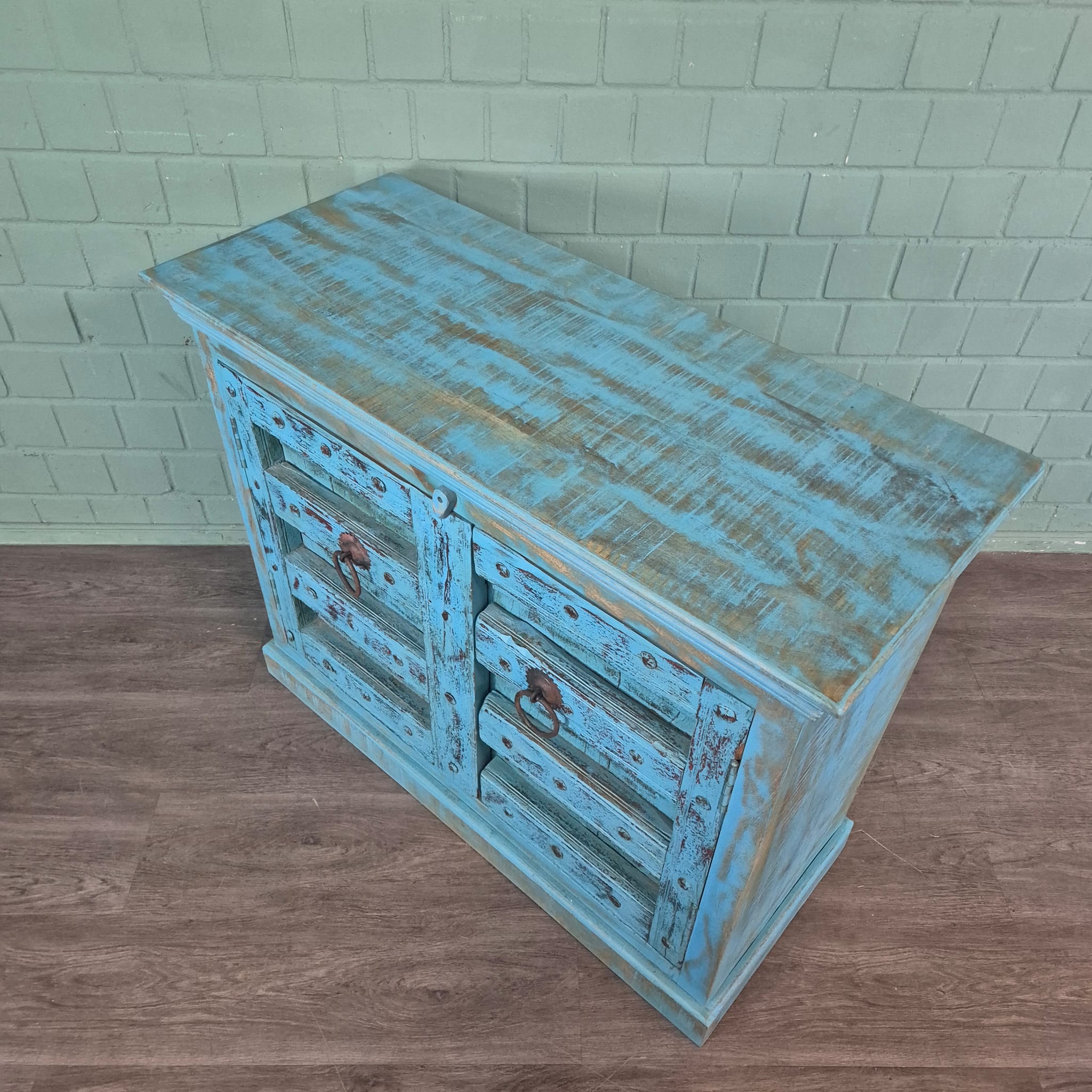 Sideboard Anrichte Teakholz 1,14 m – Bild 7