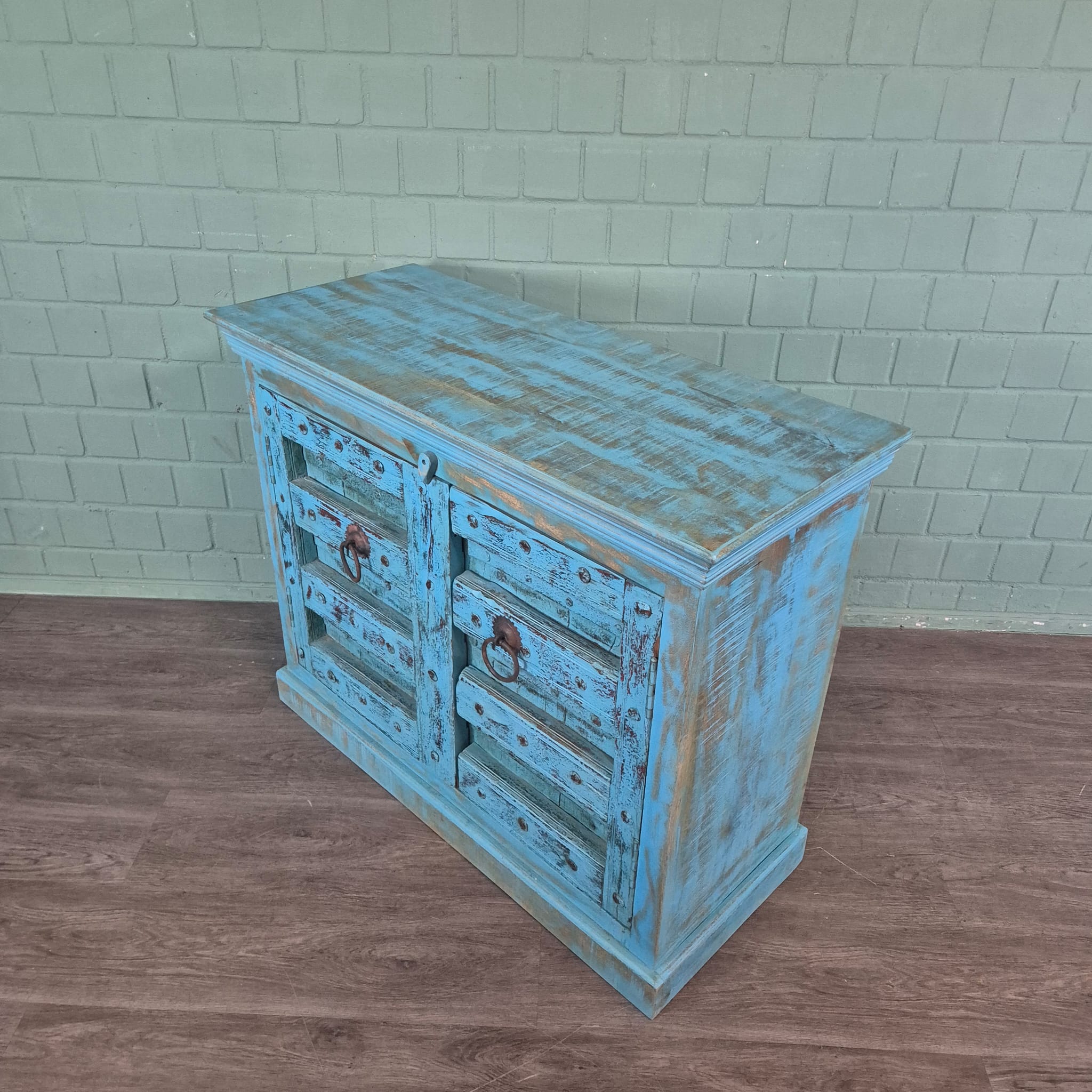 Sideboard Anrichte Teakholz 1,14 m – Bild 6