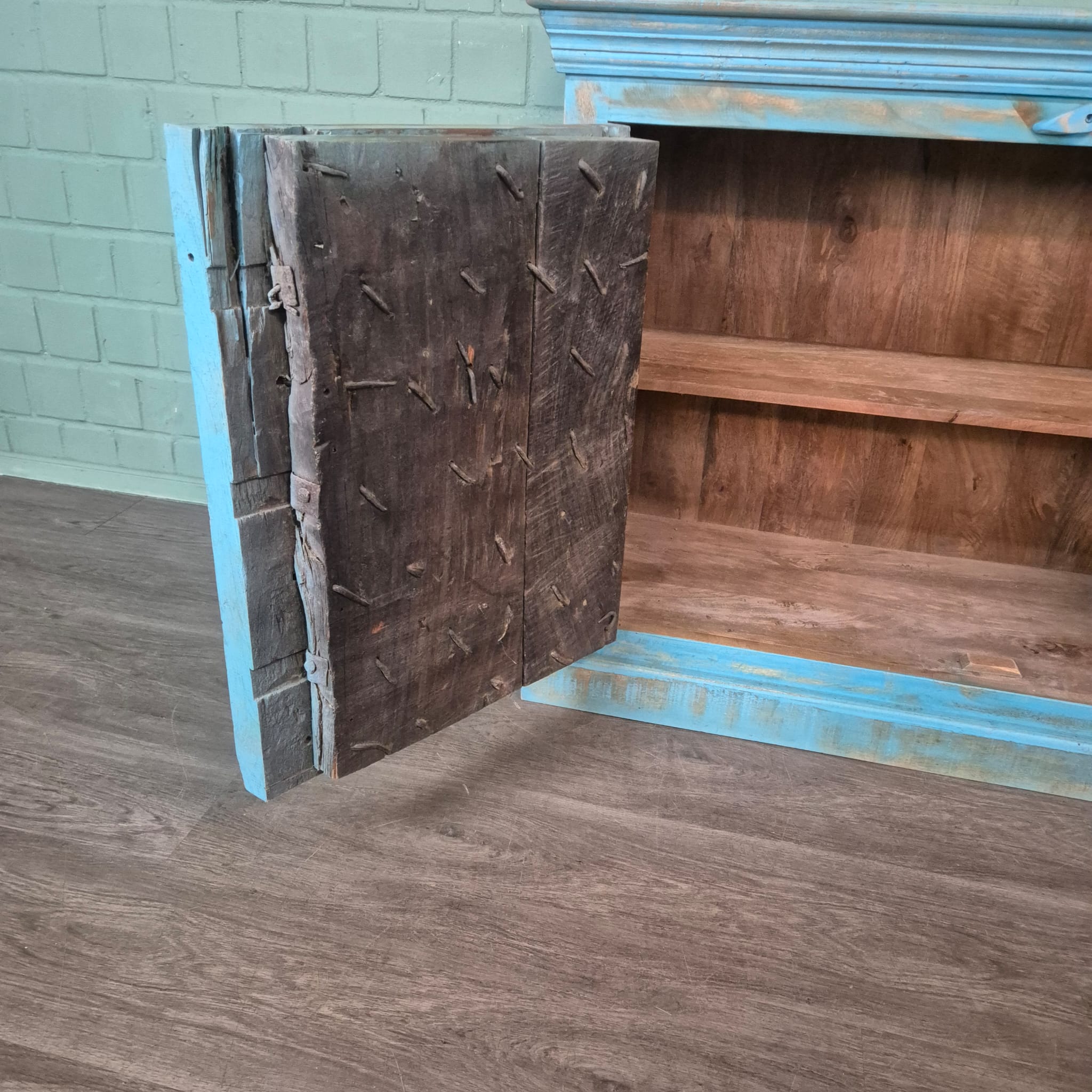 Sideboard Anrichte Teakholz 1,14 m – Bild 10