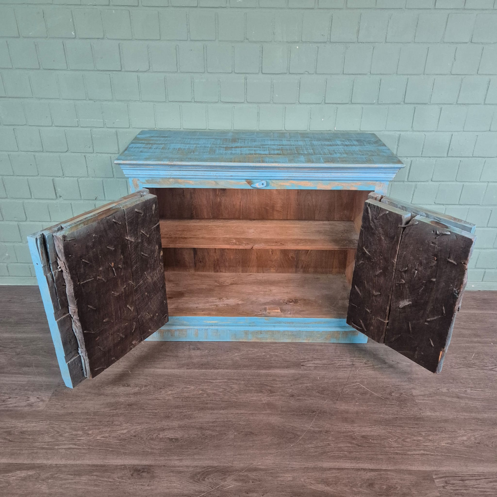 Sideboard Anrichte Teakholz 1,14 m – Bild 9