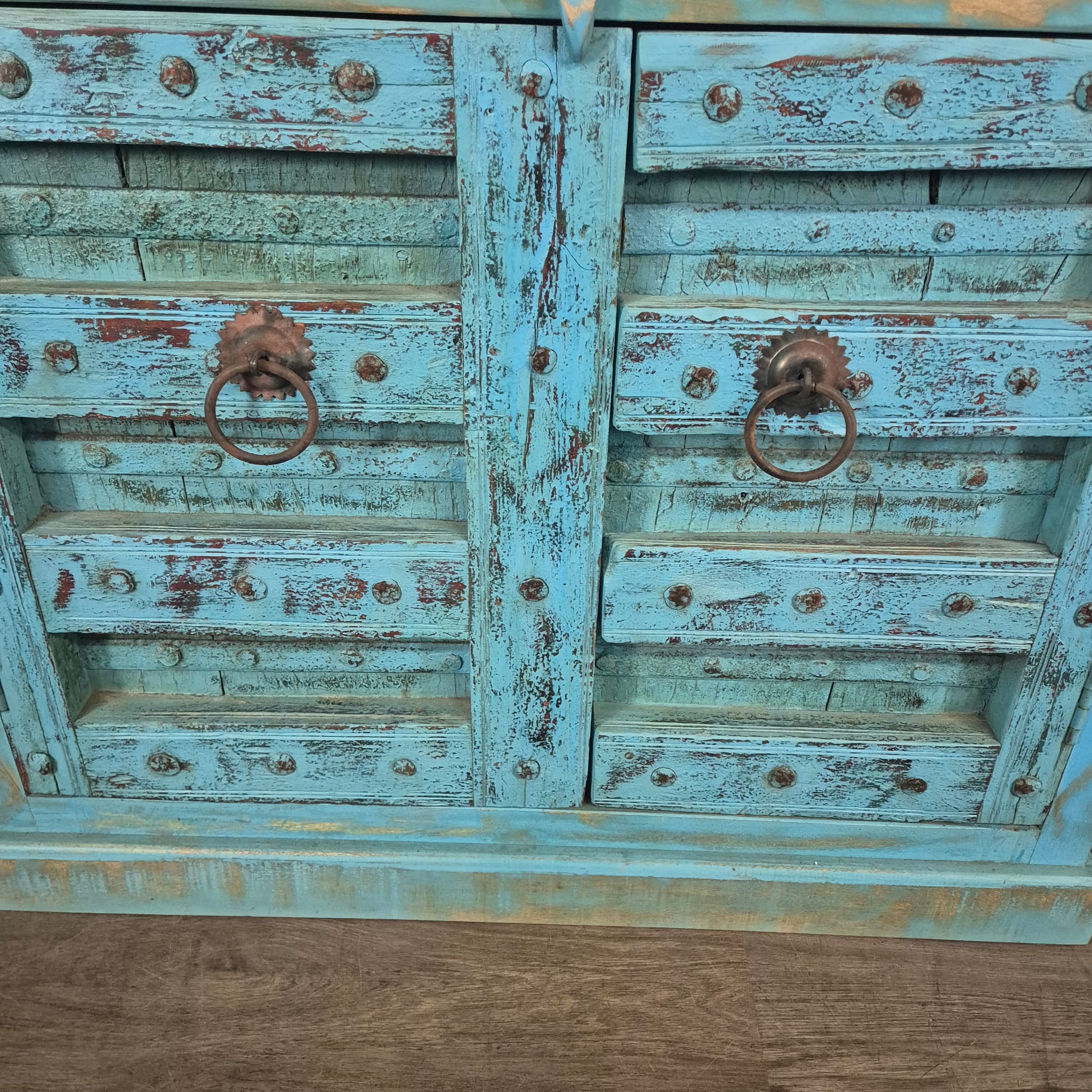 Sideboard Anrichte Teakholz 1,14 m – Bild 8