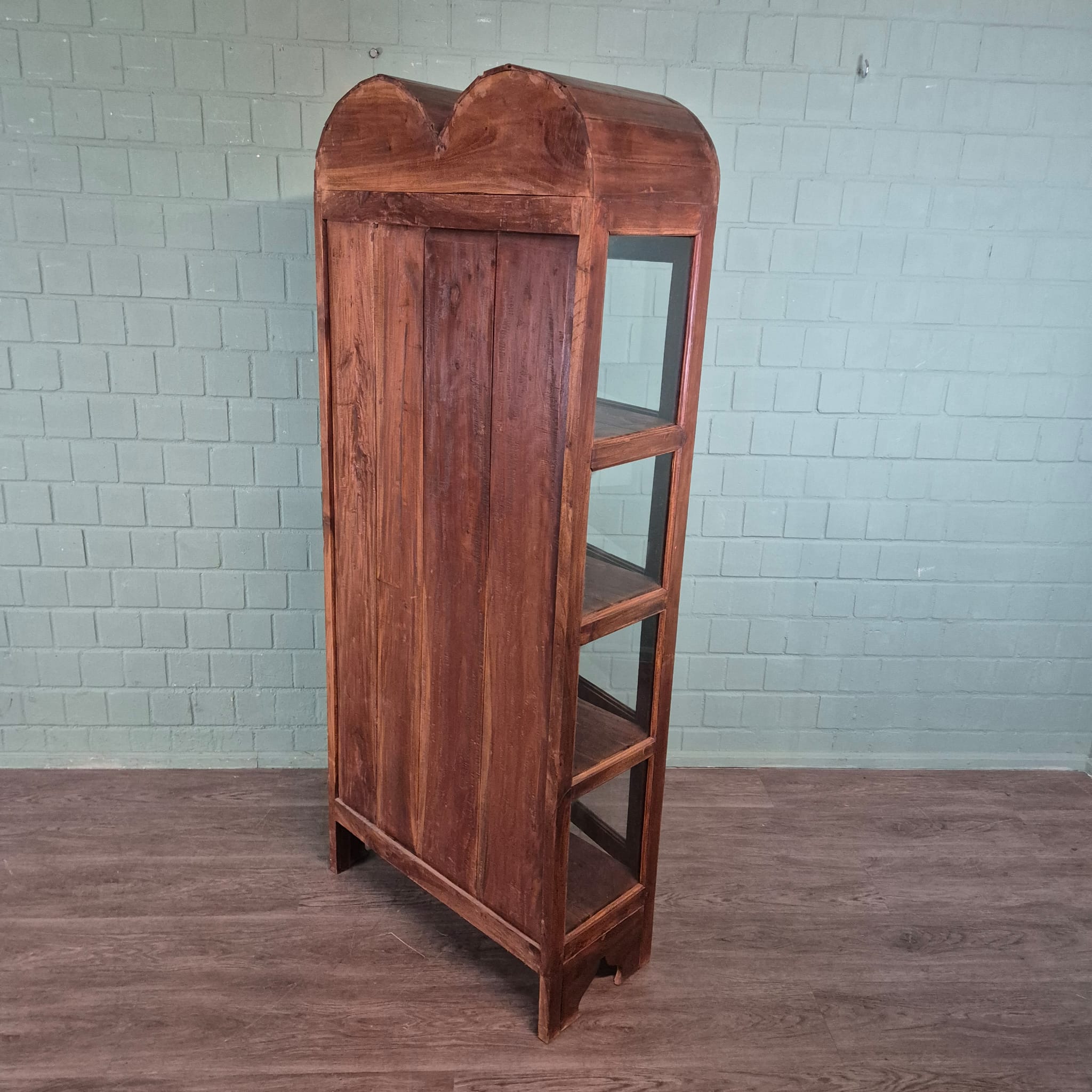 Vitrine Schaukasten Teakholz 0,80 m – Bild 13